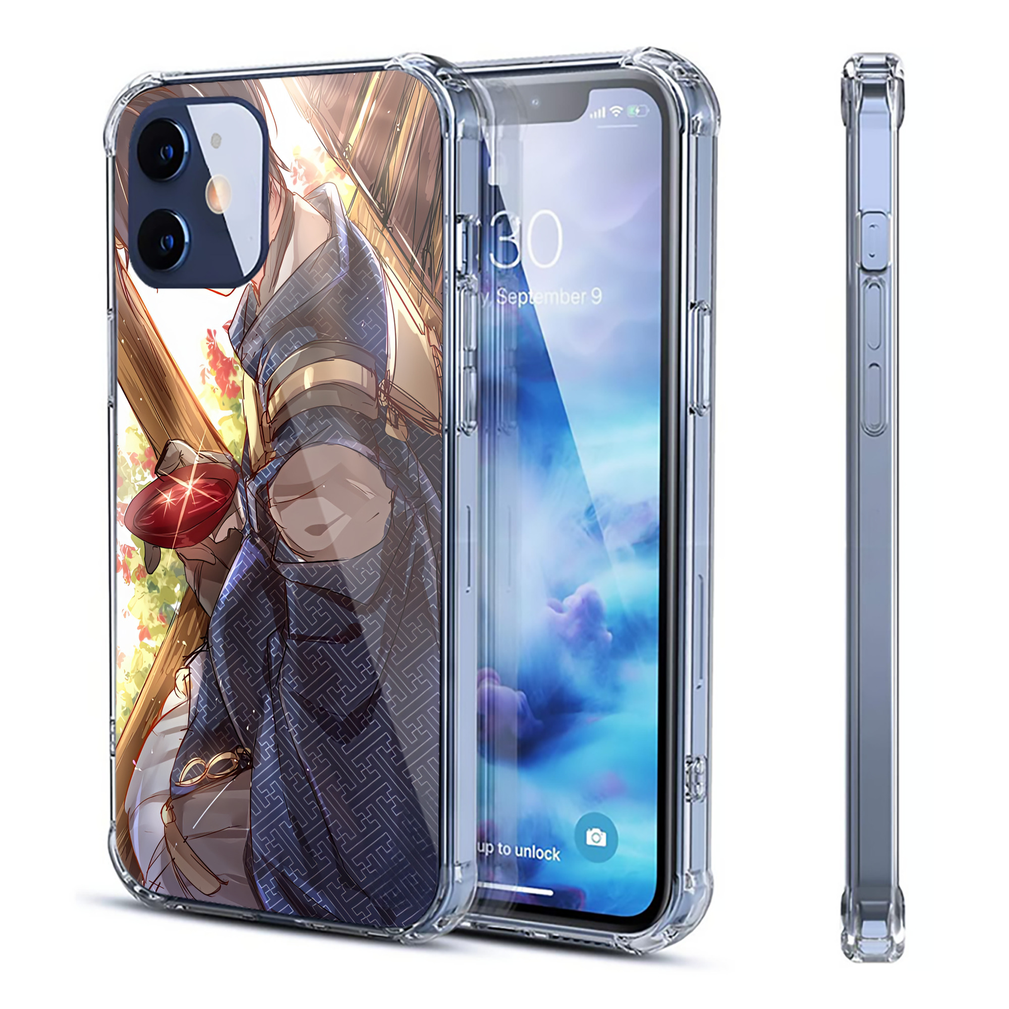 （画像用） 刀剣乱舞 Touken Ranbu 【iPhone 12シリーズ対応】透明スマホケース（クリアソフトケース）